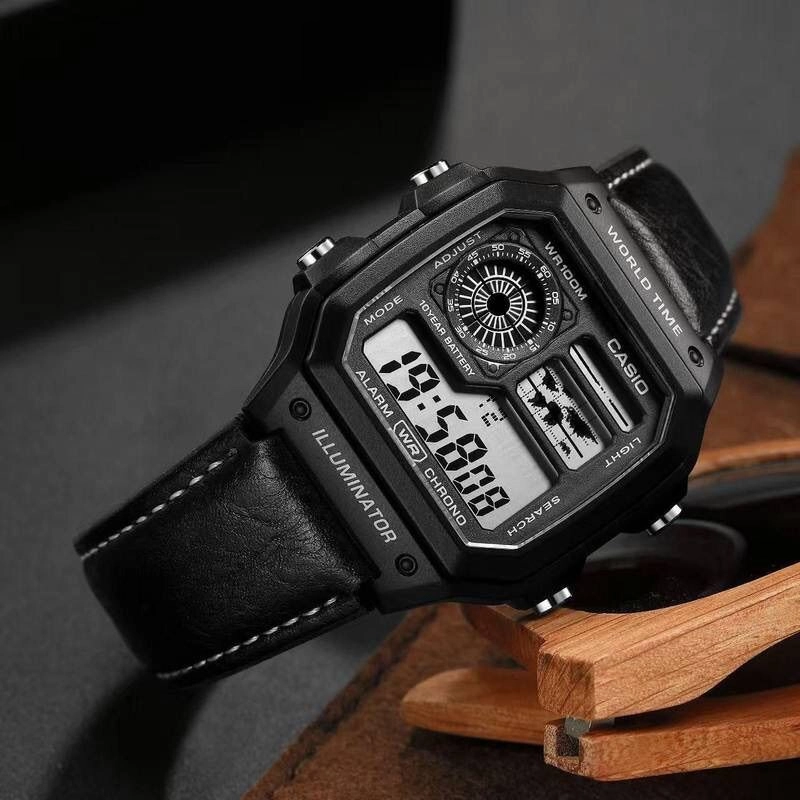 Casio AE-1200WHL-5AV Black Digital 3