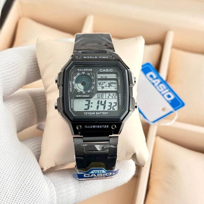 Casio Illuminator Square Dial Digital 3
