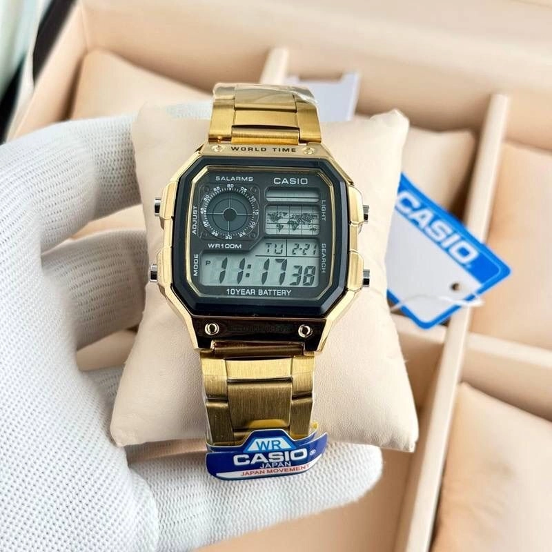 Casio Illuminator Square Dial Digital 4