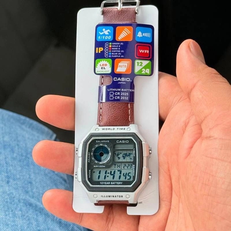 Casio Vintage Analog-Digital Silver Tone 4