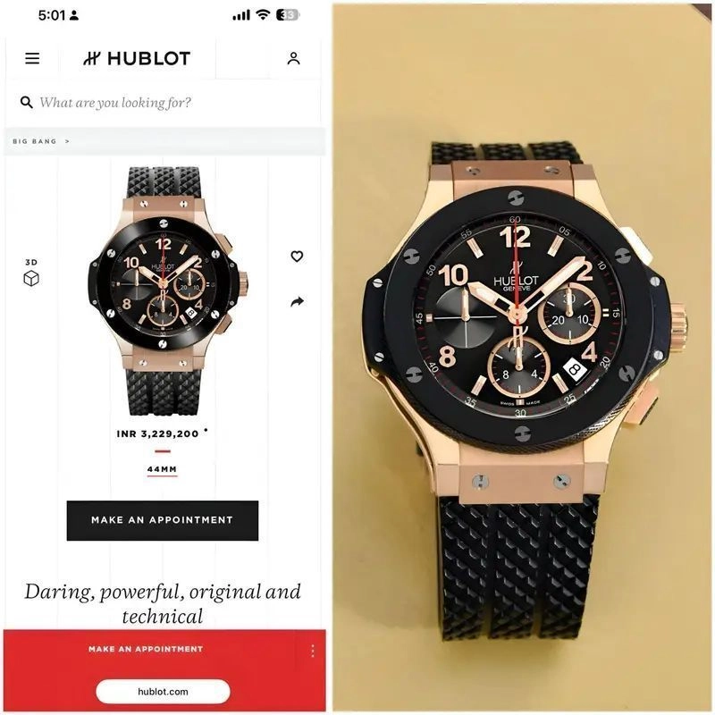 Hublot Big Bang Chronograph Black Multifunction Dial 3