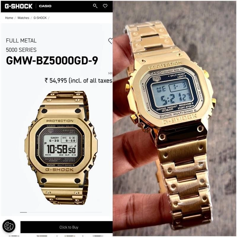 G-shock Casio Golden, Ion-Plated 2