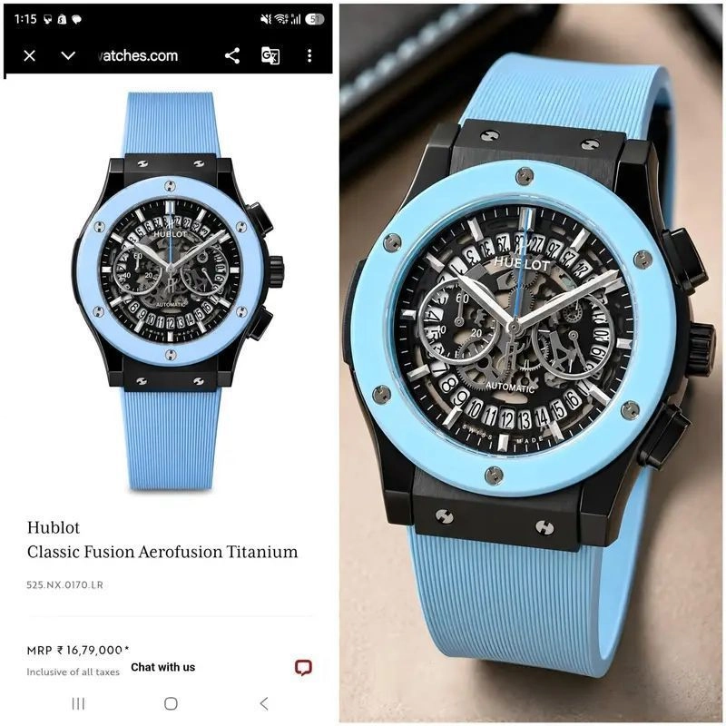 Hublot Big Bang Skeleton Sky Blue Edition 4