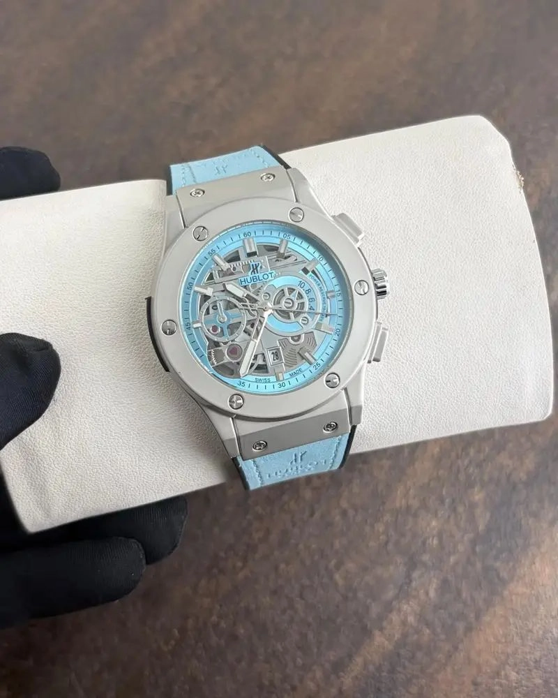 Hublot Ice Blue Leather Quartz 2