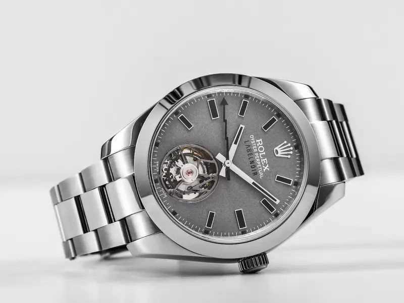 Rolex Label Noir Tourbillon Grey Dial 2