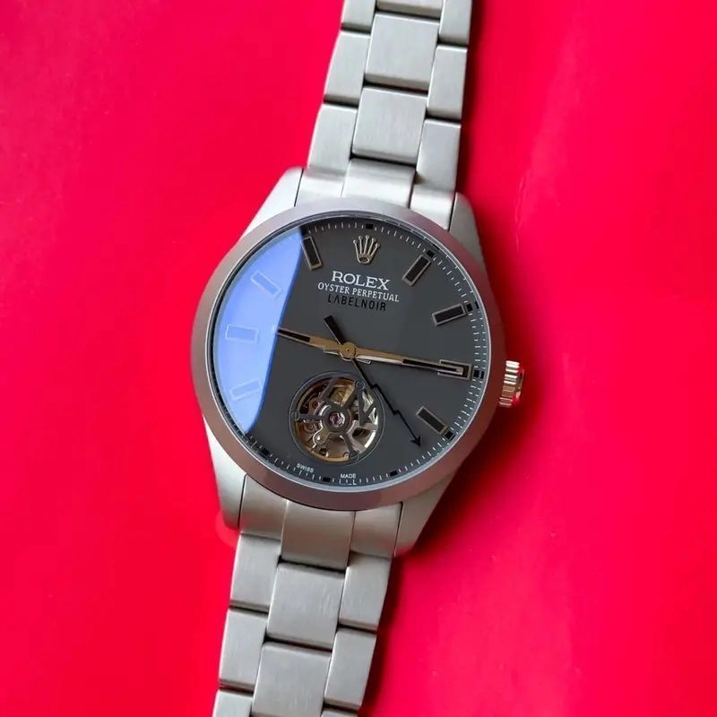 Rolex Label Noir Tourbillon Grey Dial 3