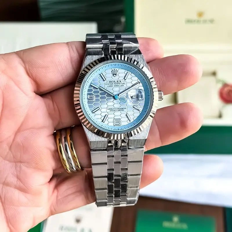 Rolex Land Dweller Sky Blue Silver Edition 1