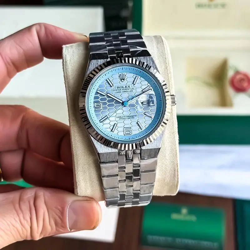 Rolex Land Dweller Sky Blue Silver Edition 3