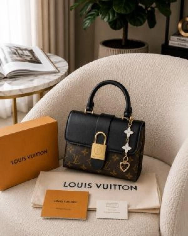 LOUI VUITTON LOCKY HANDBAG WITH BOX 6589 3