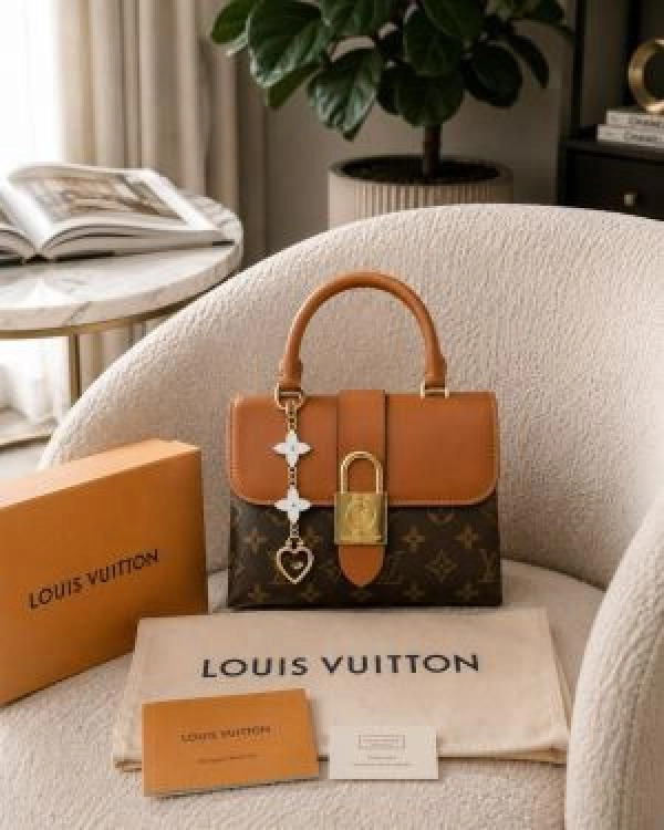 LOUI VUITTON LOCKY HANDBAG WITH BOX 6588 1