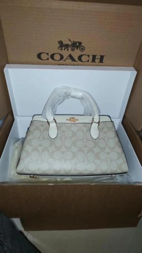 Coac Darcie Carryall Signature Canvas with Brown & Black color scheme With OG Dubble Box Dust Cover 5169 2