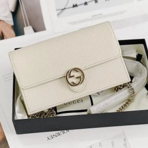Gucc pre-owned interlocking handbag with double box packing 5089 2