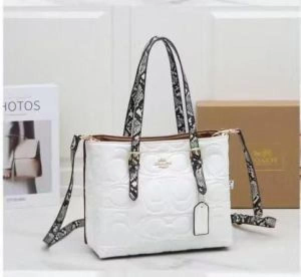 Coac Maggie Pebbled Leather Top Handle Crossbody Bag With Magnetic Box Including 5060 1