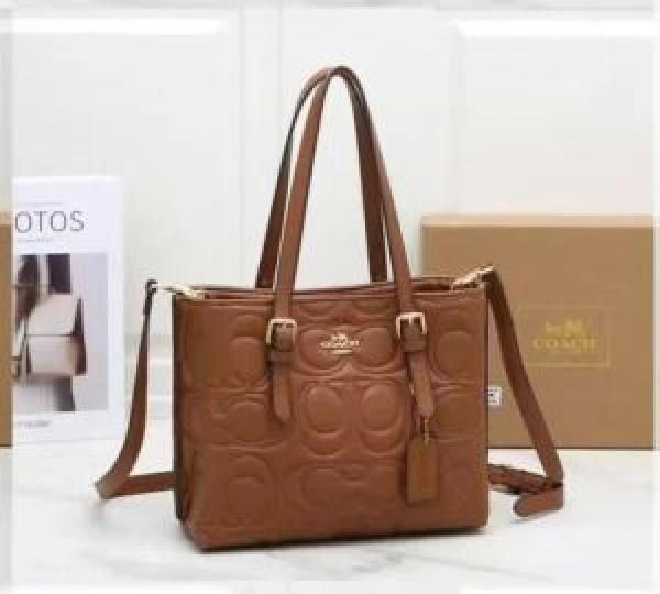 Coac Maggie Pebbled Leather Top Handle Crossbody Bag With Magnetic Box Including 5058 1