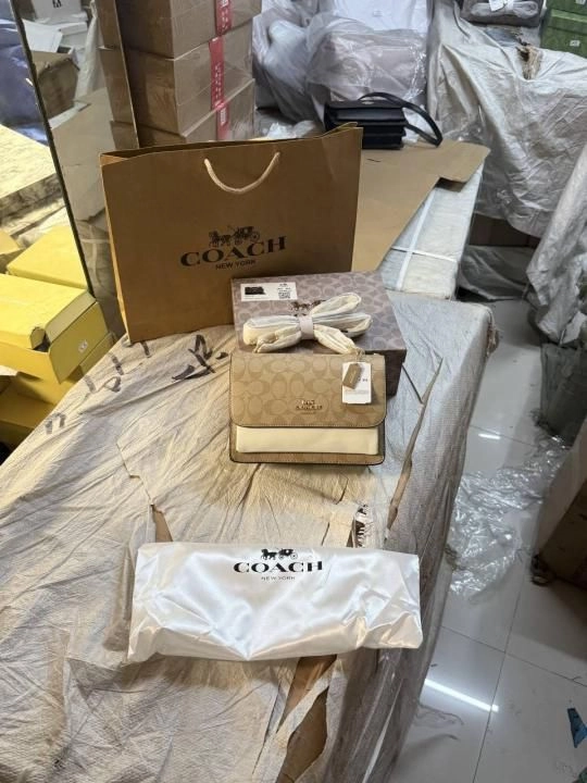 Coacch klare signature monogram crossbody bag with ogbox carrybag etc 551 1