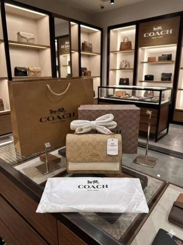 Coacch klare signature monogram crossbody bag with ogbox carrybag etc 551 2