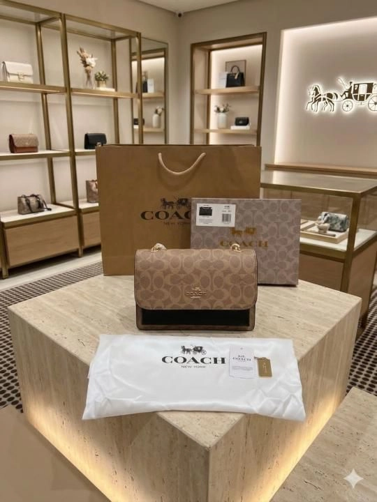 Coacch klare signature monogram crossbody bag with ogbox carrybag etc 550 1