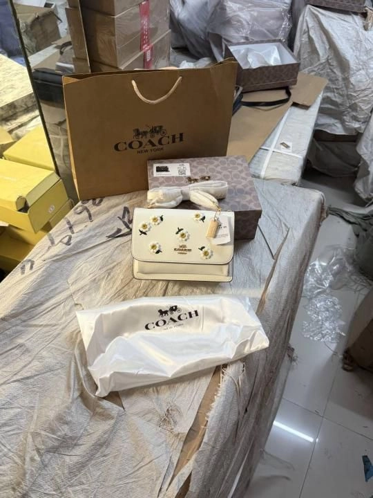 Coacch klare signature monogram crossbody bag with ogbox carrybag etc 548 1