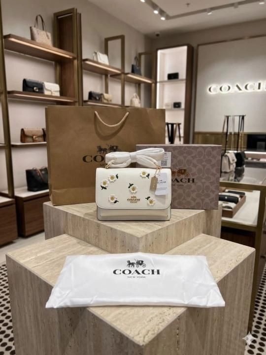 Coacch klare signature monogram crossbody bag with ogbox carrybag etc 548 2