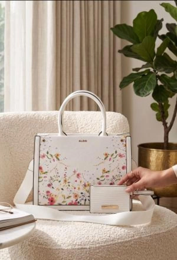 ALDDO FLORAL DESIGN HANDBAG WITH BOX 6683