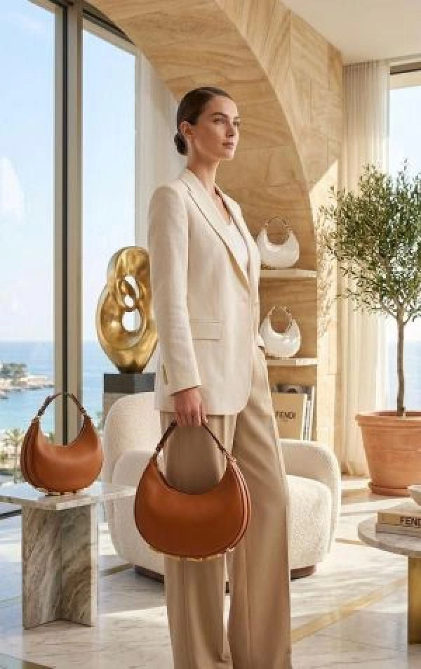 FEND FENDGRAPHI MOON HANDBAG WITH BOX 6678 2
