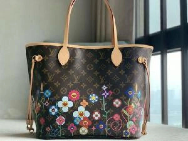 LOUI VUITTON LV X TAKASHI MURAKAMI NEVERFUL HANDBAG WITH BOX 6671 2