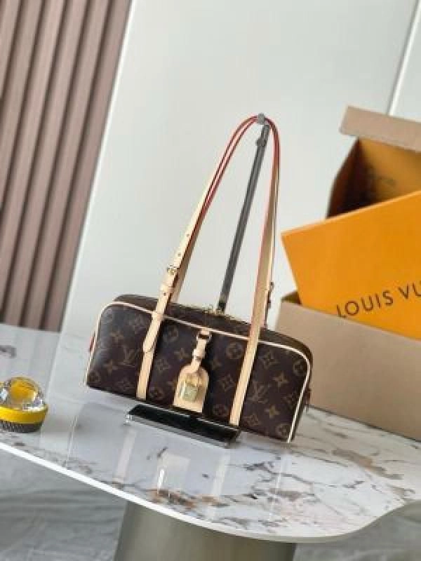 LOUI VUITTON ON BOWLING MONOGRAM HANDBAG WITH BOX 6653 4