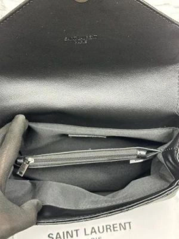 YSL SAINT LAURENT COLLEGE MEDIUM CHAIN BAG khaki dubble box packing 6132 3