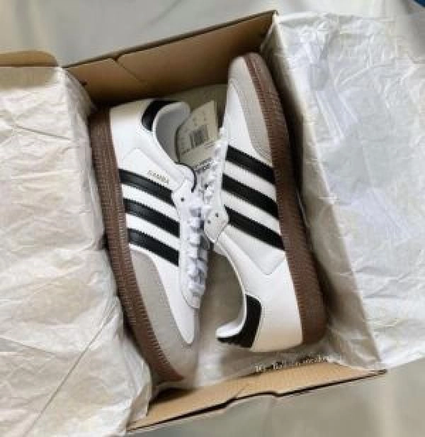 Adidaass Samba White Black Fix 2