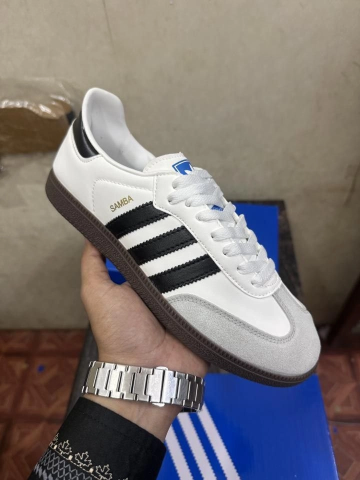 Adidaass Samba White Black Fix 3