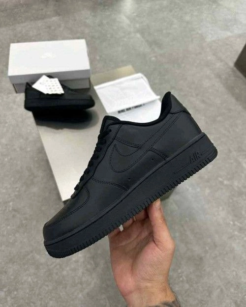 Nikkee Airforce 1 Black 1st Leather UA 1