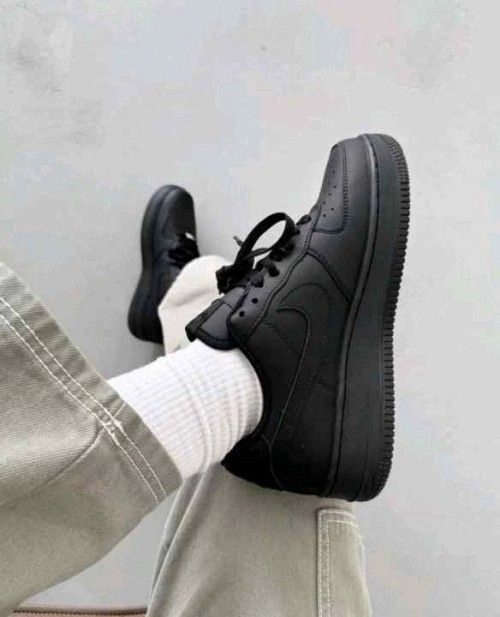 Nikkee Airforce 1 Black 1st Leather UA 3