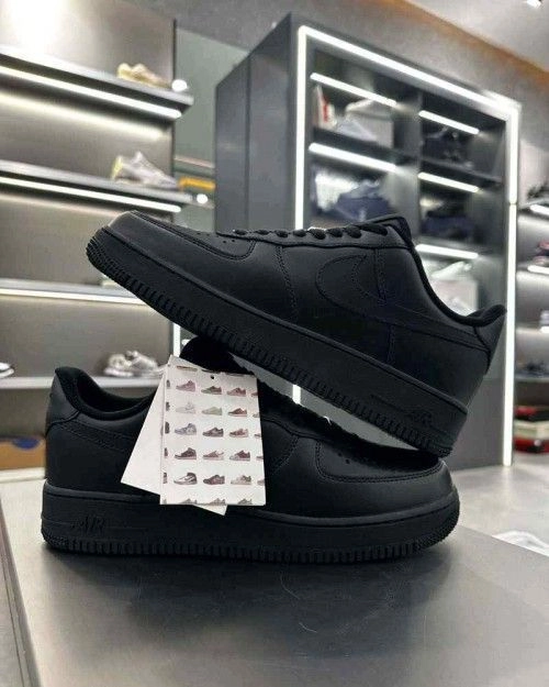 Nikkee Airforce 1 Black 1st Leather UA 4