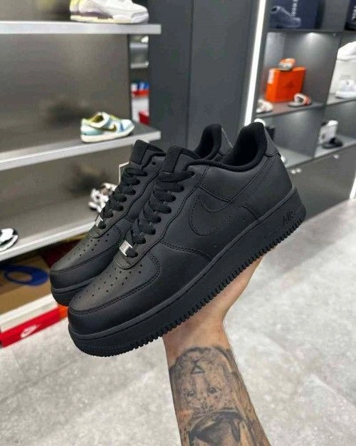 Nikkee Airforce 1 Black 1st Leather UA 5