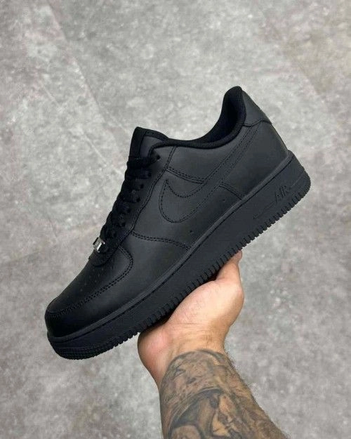 Nikkee Airforce 1 Black 1st Leather UA 6