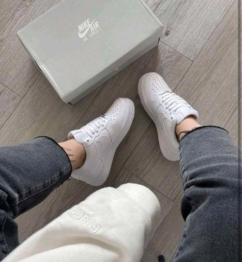 Nikkee Airforce 1 white pure leather ua quality 4