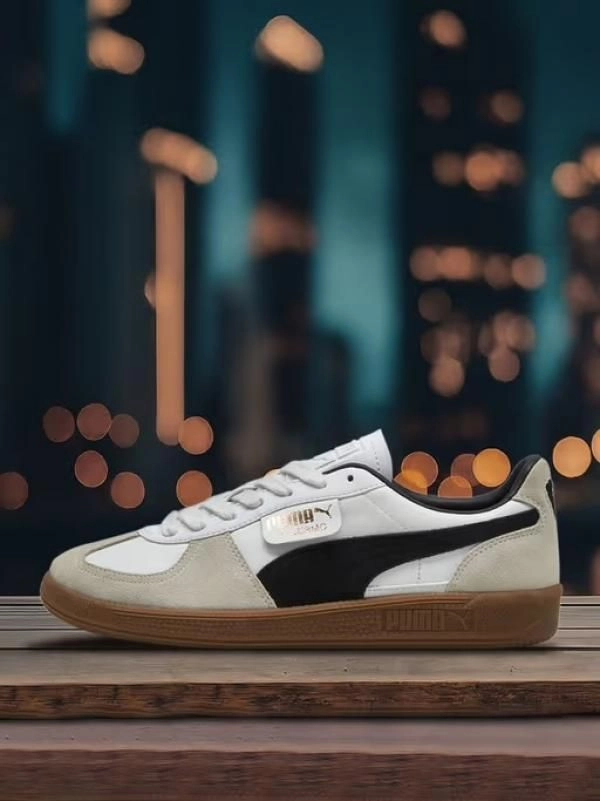 SALE Pumma PALERMO WHITE BLACK WITH OG BLX 3