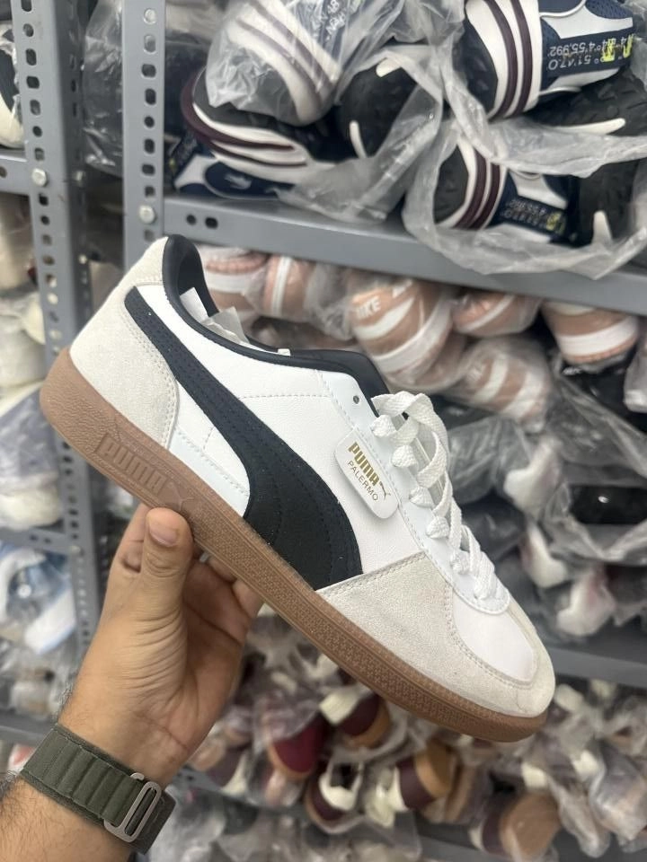 SALE Pumma PALERMO WHITE BLACK WITH OG BLX 4