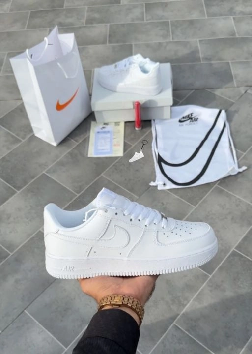 Nikkee Airforce 1 white pure leather ua quality 1