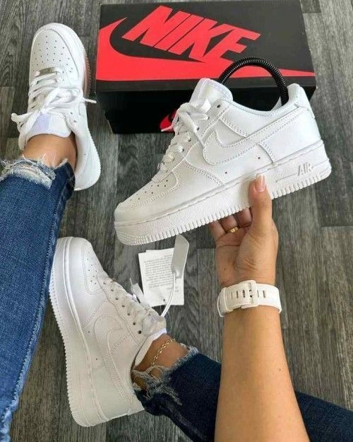 Nikkee Airforce 1 white pure leather ua quality 4