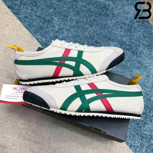 onitskaa tigerr Mexico 66 Birch Green Red Yellow 2
