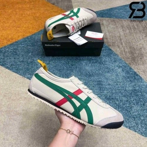 onitskaa tigerr Mexico 66 Birch Green Red Yellow 3