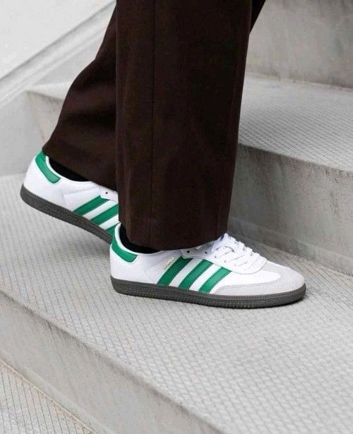 Adiddass SAMBA WHITE GREEN 461 2