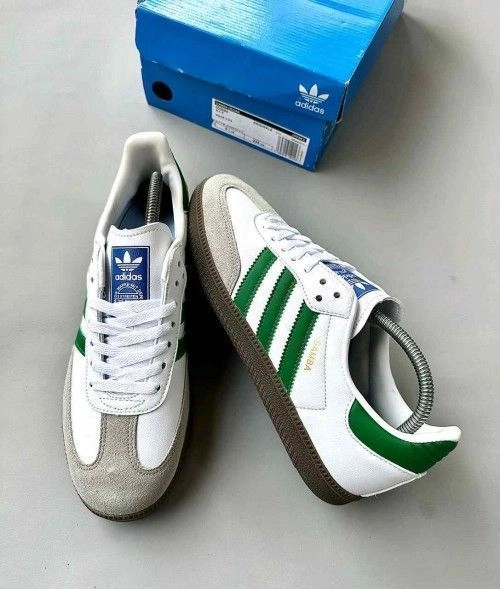 Adiddass SAMBA WHITE GREEN 461 3
