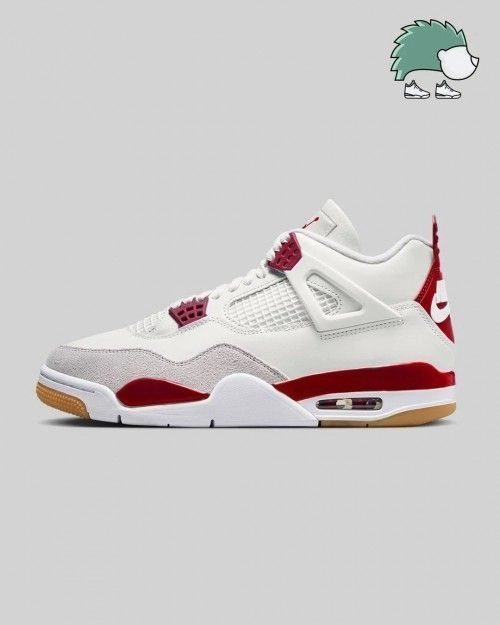 Nikkee SB x air jordan 4 varsity red 1