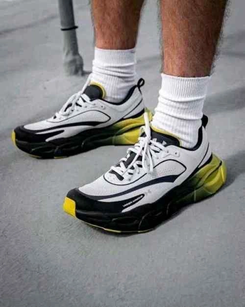 Underr Armour Halo RacerWashed Navy Yellow Shade 1