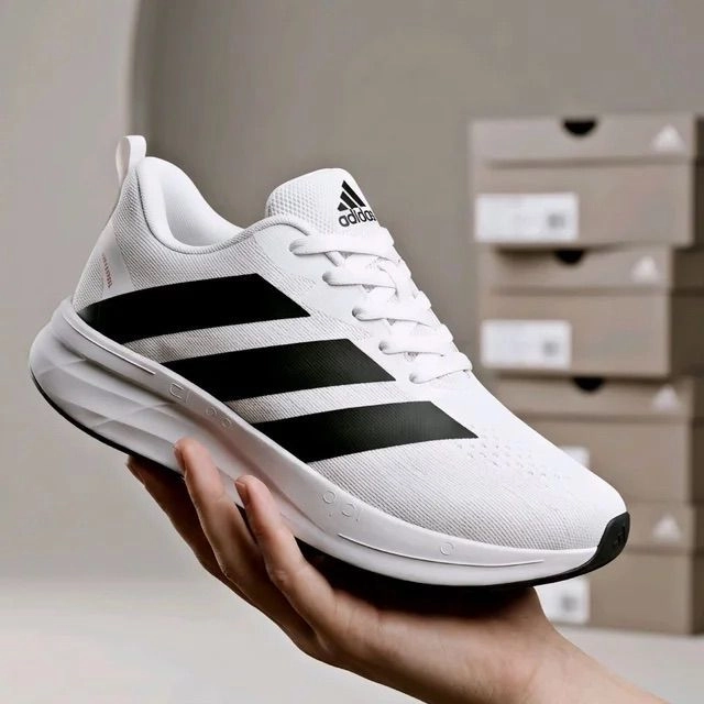 Adidas White Black Go Run (First Copy)