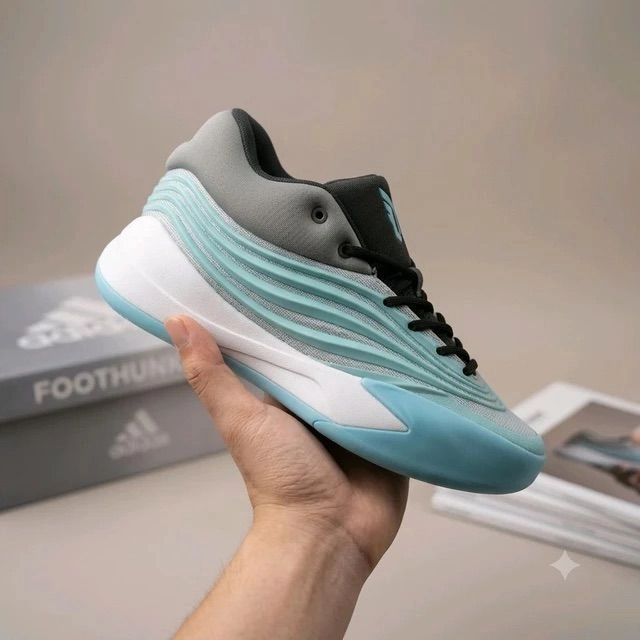 Adidas Dame X Older Kids Flash Aquacore Blackgrey (Master Quality)