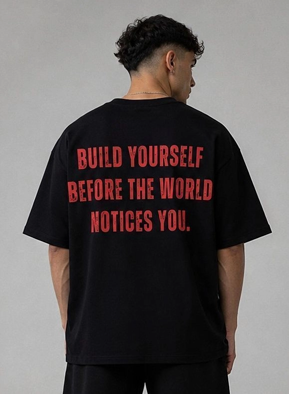 BUILD YOURSELF OVERSIZED BOXYFIT T-SHIRT 1