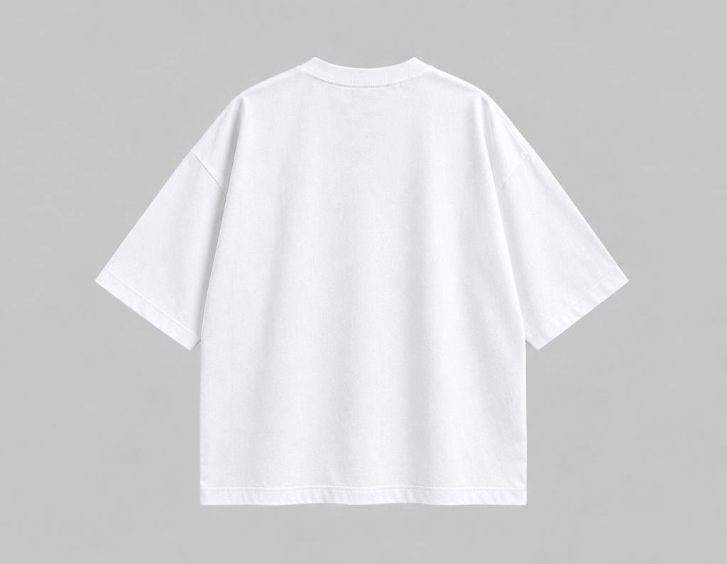 PLAIN WHITE OVERSIZED BOXYFIT TEE 2
